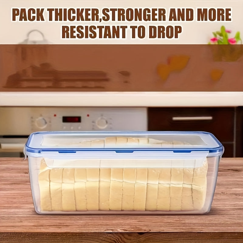 4 Pack Food Storage Containers 2.7L Airtight Reusable Fridge Organizer