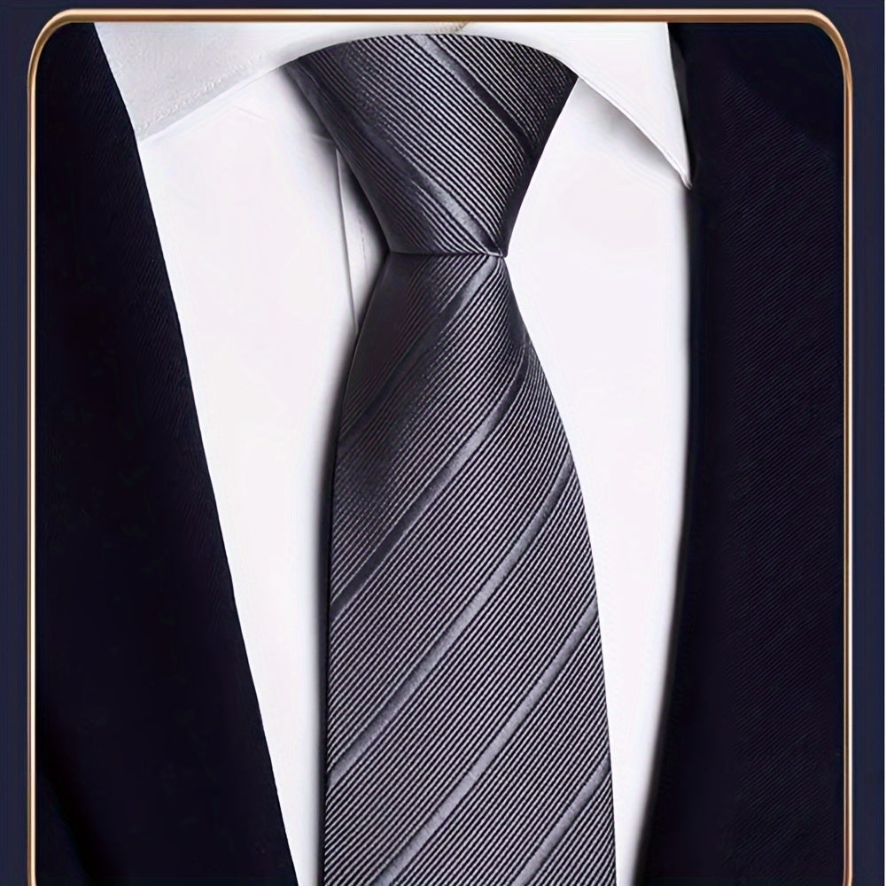 Men's Formal Jacquard Neck Ties and Zipper Ties for Gifting