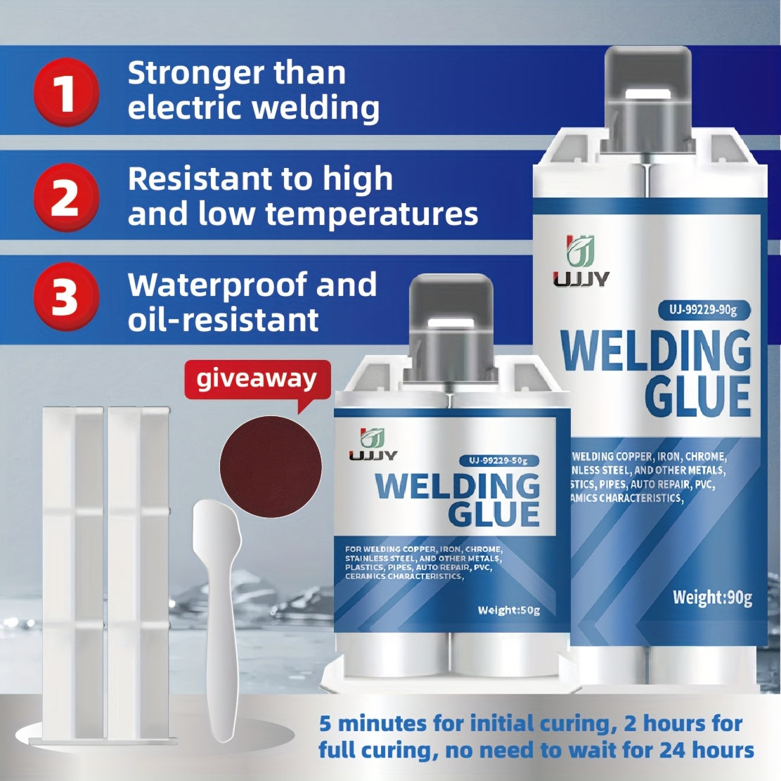 Heavy Duty AB Glue Waterproof High-Temperature Resistant Strong Adhesion