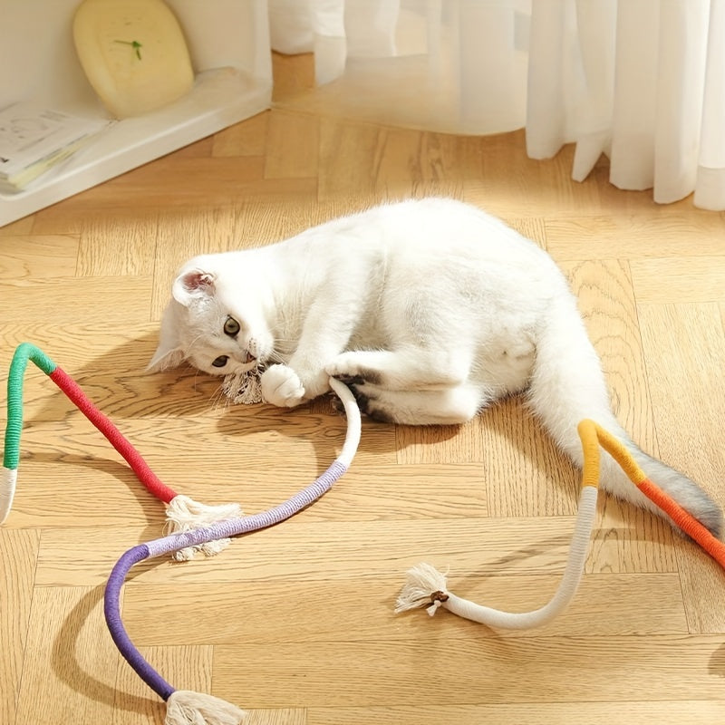 Durable Cat Toy Rope for Indoor Cats Teeth Grinding Oral Cleaning