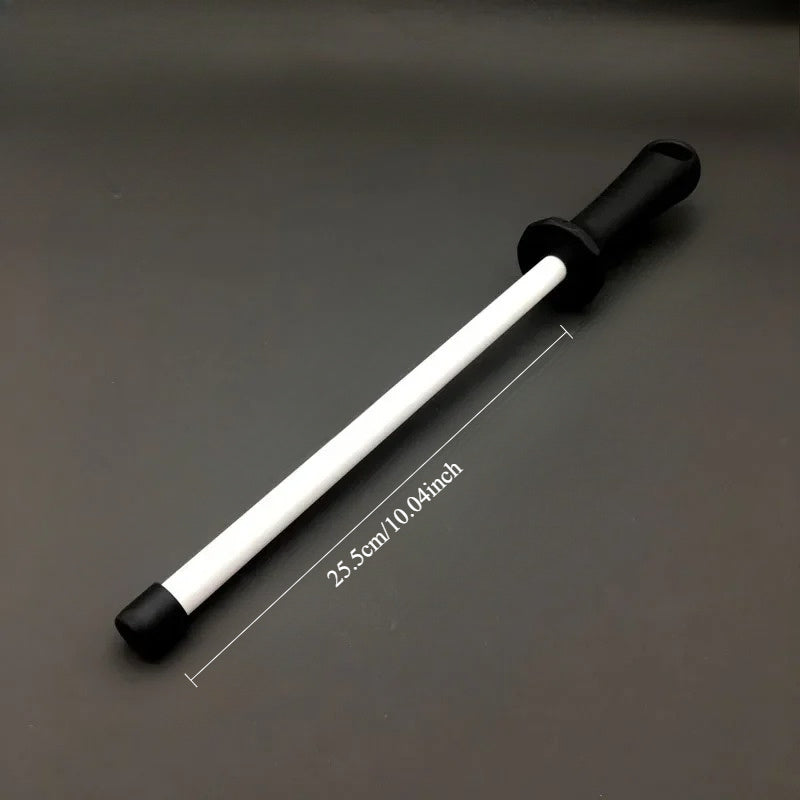 Ceramic Knife Sharpening Rod with ABS Handle 20.32 25.4 30.48 cm Kitchen Sharpener