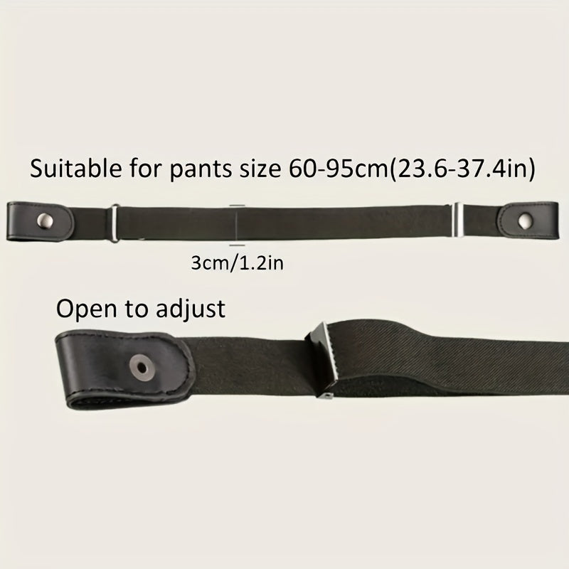 Unisex Elastic Stretch Belt for Casual Wear and Outdoor Activities