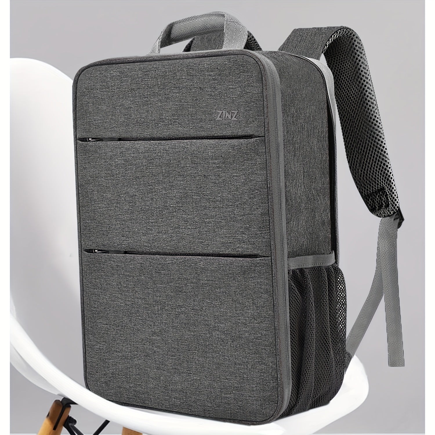 Ultra-Slim Spill-Resistant Laptop Backpack for 35.56-40.64cm MacBooks and Laptops Gray