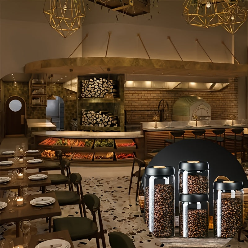 Vacuum Glass Storage Container—Borosilicate Acid Glass, Moisture-Proof, Microwave Safe