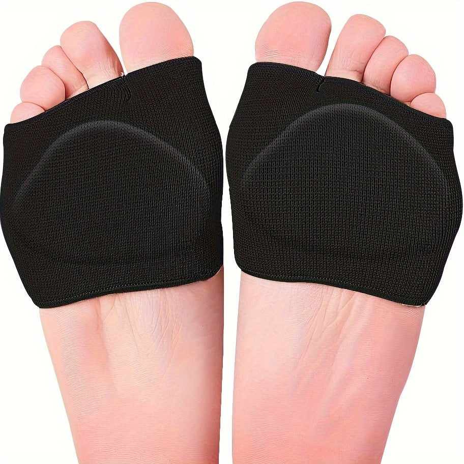 Unisex Soft Fabric Metatarsal Pads Foot Support Cushions Pair