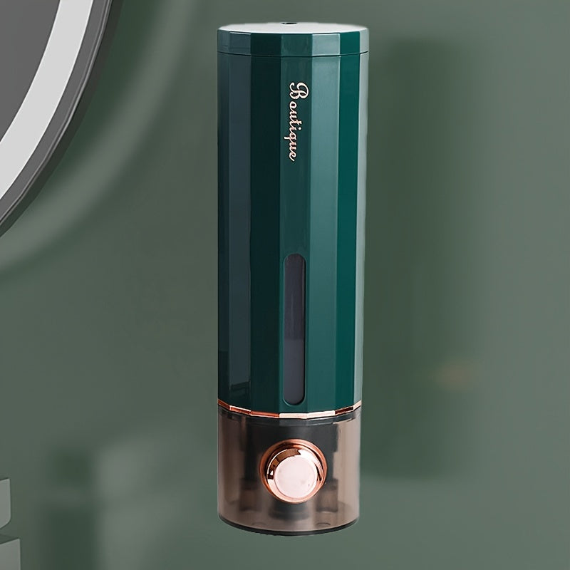 Wall-Mounted Plastic Soap Dispenser for Bathroom Hand Sanitizer and Shampoo