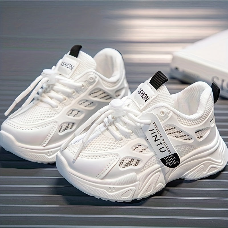 Yigitlar uchun engil tarmoq sport poyabzali, rezina oyoq kiyim va bog'lamli pastki yuqori uchun kuz yoz