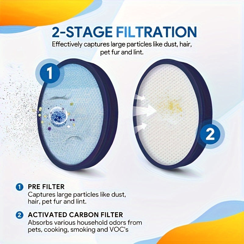 WindTunnel to'g'ri vakuum tozalagich uchun almashtirish filtrlar - 3 dona, UH72625, UH71250, UH72630, UH72615, UH71012, UH70605, UH71214, UH70800, UH71105 modellari uchun mos.