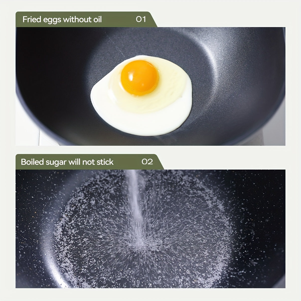 Brazera de aluminio con tapa 28cm, sartén de cerámica antiadherente para estufa