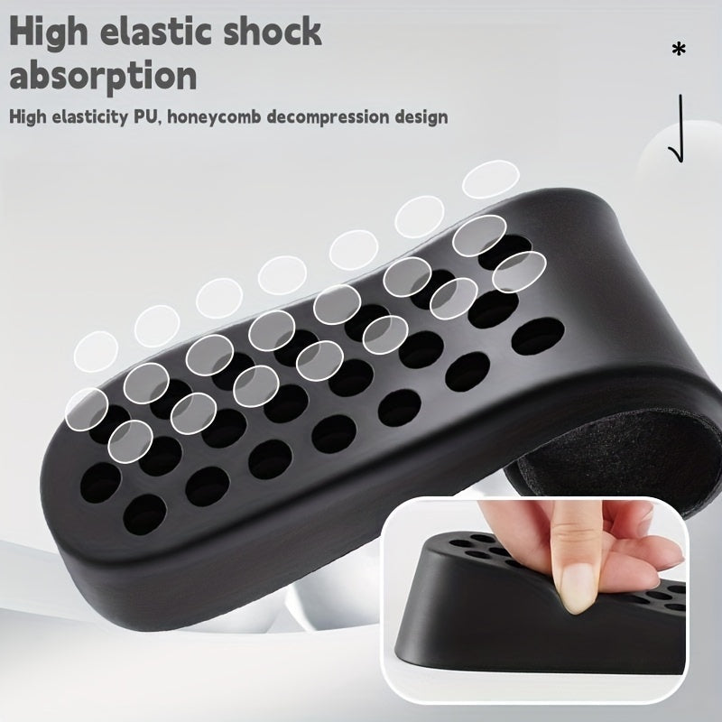 Men Women Faux Leather Height Increasing Insoles Comfortable Invisible Multiple Heights