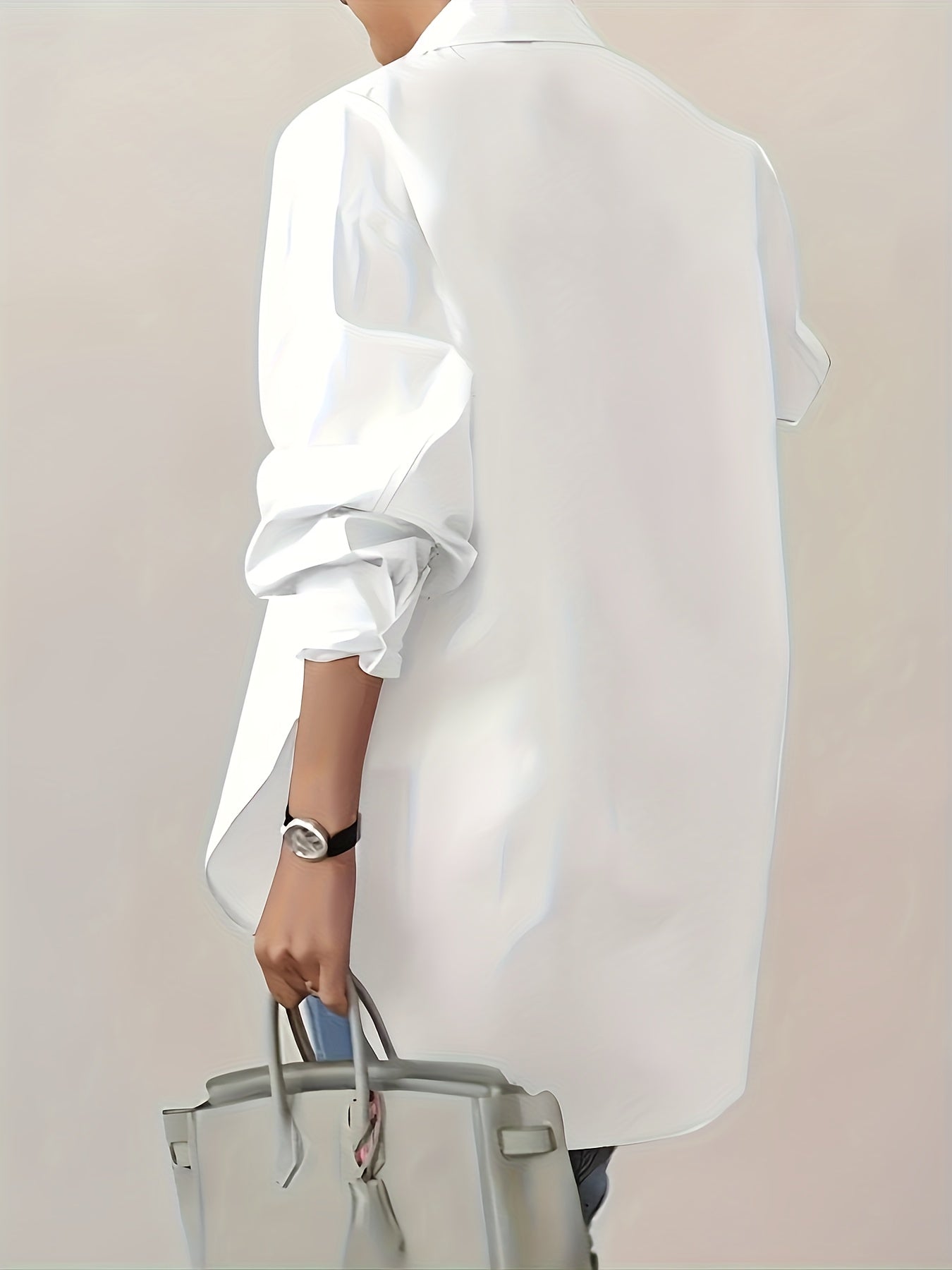 Camiseta polo de manga larga para mujer hecha de tela tejida 100% poliéster para primavera y verano adultos