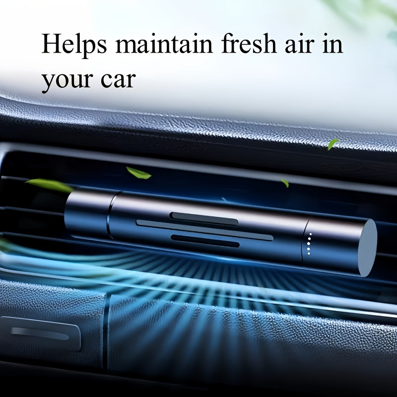 Car Air Freshener Set 6pcs Alloy Vent Clip Fragrance Refills for Car Interior