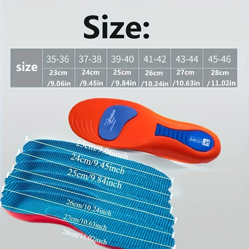 Unisex Shock Absorbing Basketball Insoles Soft Support for Casual Sneakers