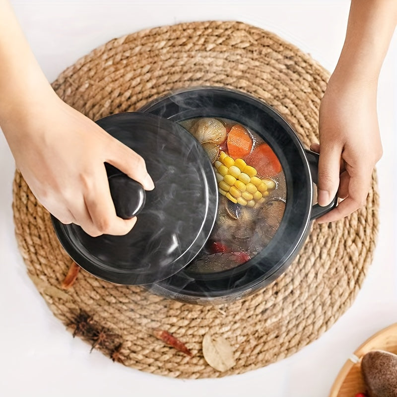 Olla de cerámica para estufa de gas segura, antiadherente, duradera, utensilios de cocina para el hogar