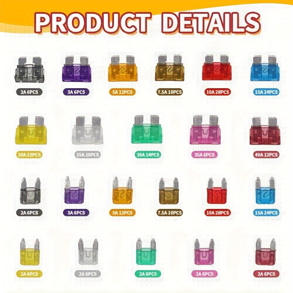 Avtomobil xavfsizlik simi to'plami, alyuminiy qotishma pichoq simlar, 2A-40A, saqlash qutisi