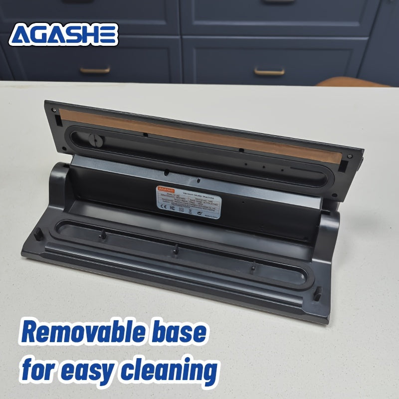 1 dona Vacuum Sealer Machine, Touch Panel bilan, 3 ta issiqlik sozlamasi, 220-240V Evropa plugi, Batareyaga ehtiyoj yo'q, 25x500cm o'lchamdagi roll sumkalar bilan, oshxona uchun kichik va portativ, Bir bosish bilan oziq-ovqat