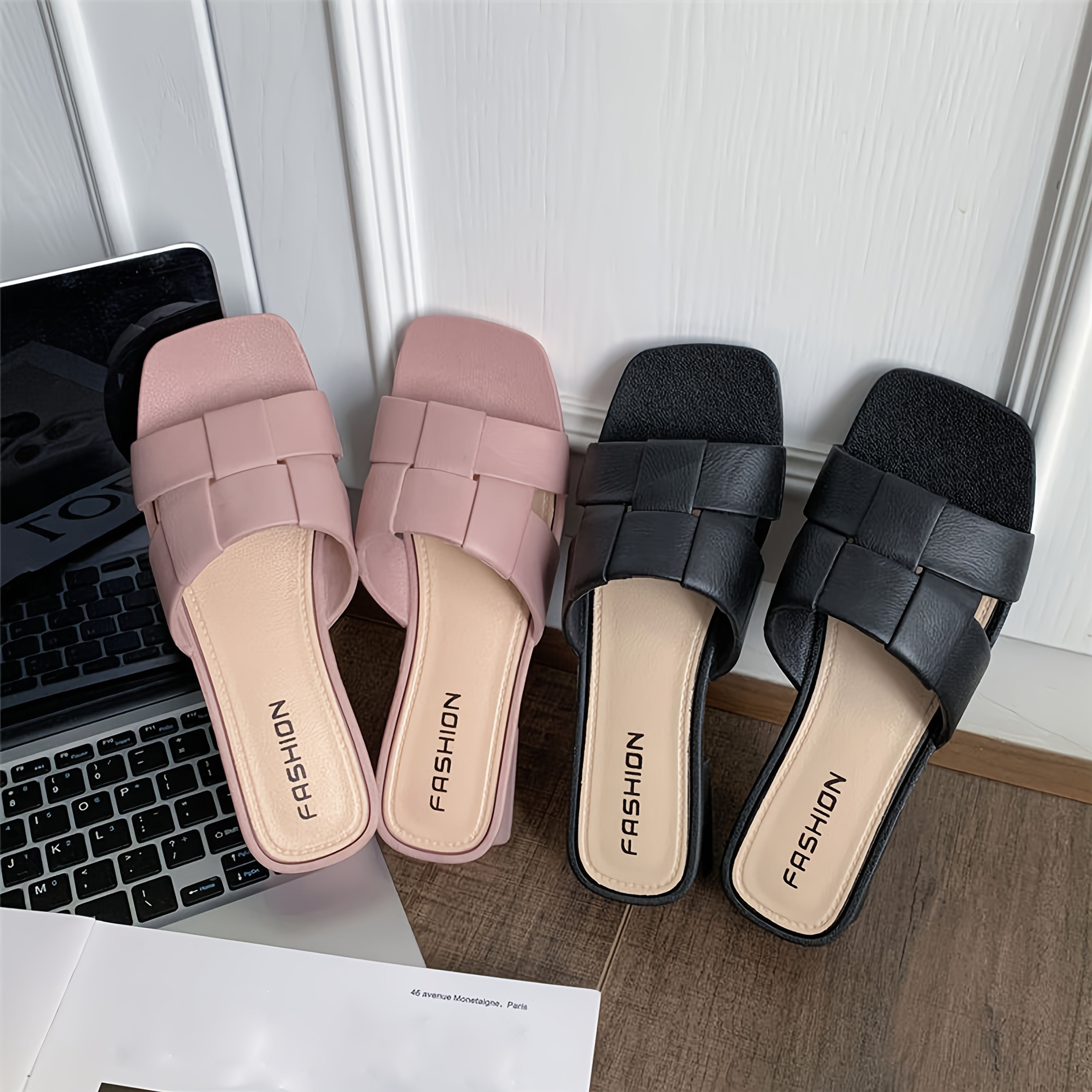 Women's Summer Slip-On Sandals Lightweight EVA Open-Toe Beach Shoes