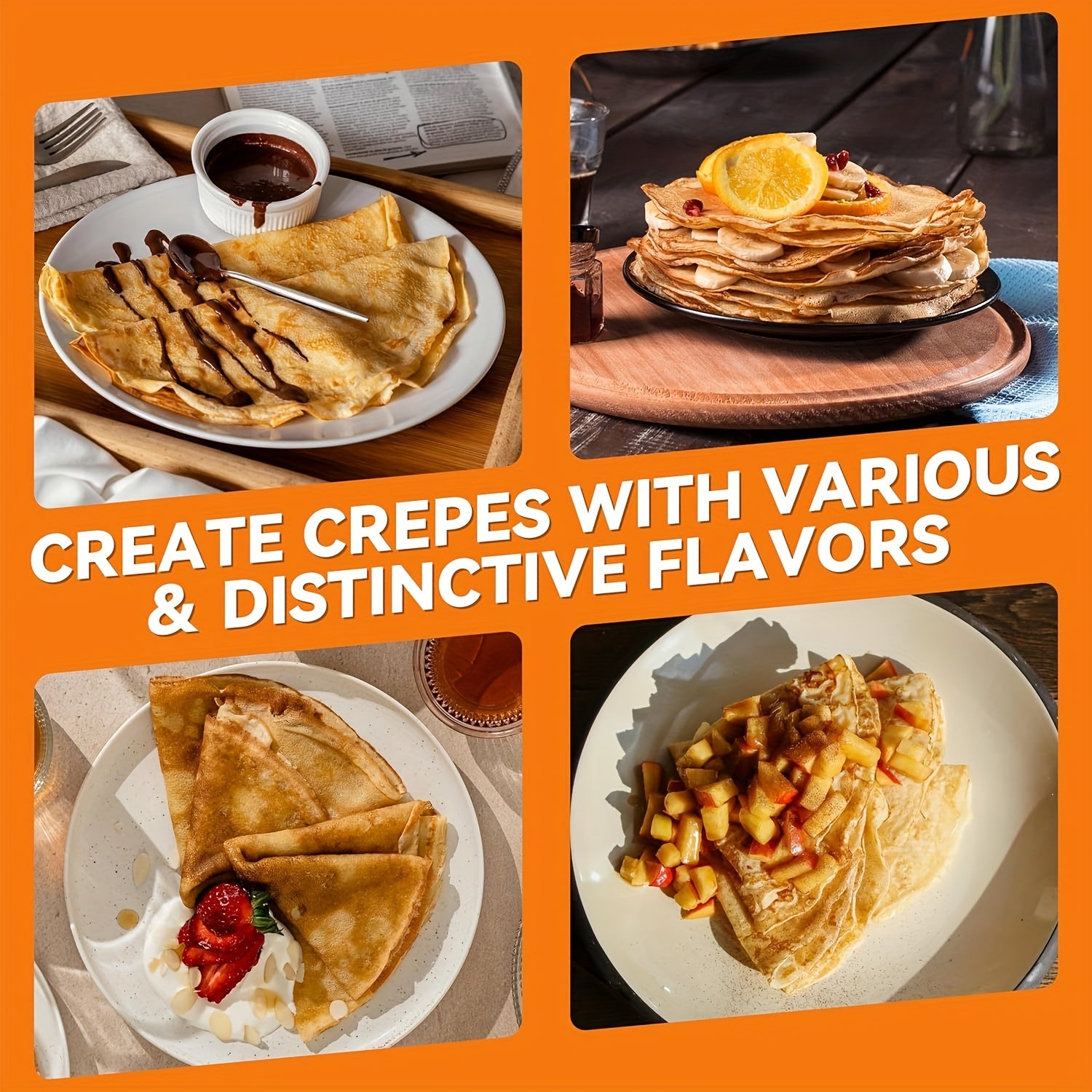 Electric pancake maker 25cm non-stick non-electric high power for breakfast