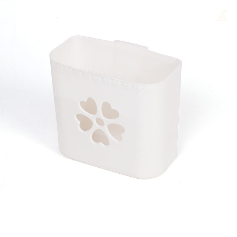 Punch-Free devor saqlash qutisi, oshxona, hammom, yotoqxona uchun to'rtburchak plastik tashkilotchisi