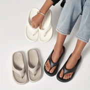 Women's EVA Slide Sandals Open-Toe Slip-On Casual Beach Shoes White Black