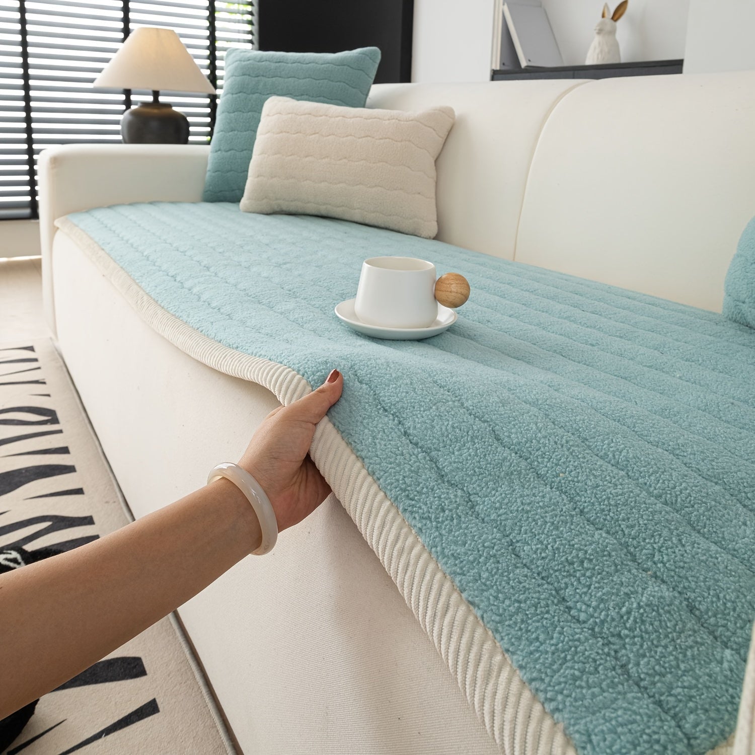 Bohemian Style Washable Pet-Friendly Non-Slip Sofa Cover for Living Room and Office