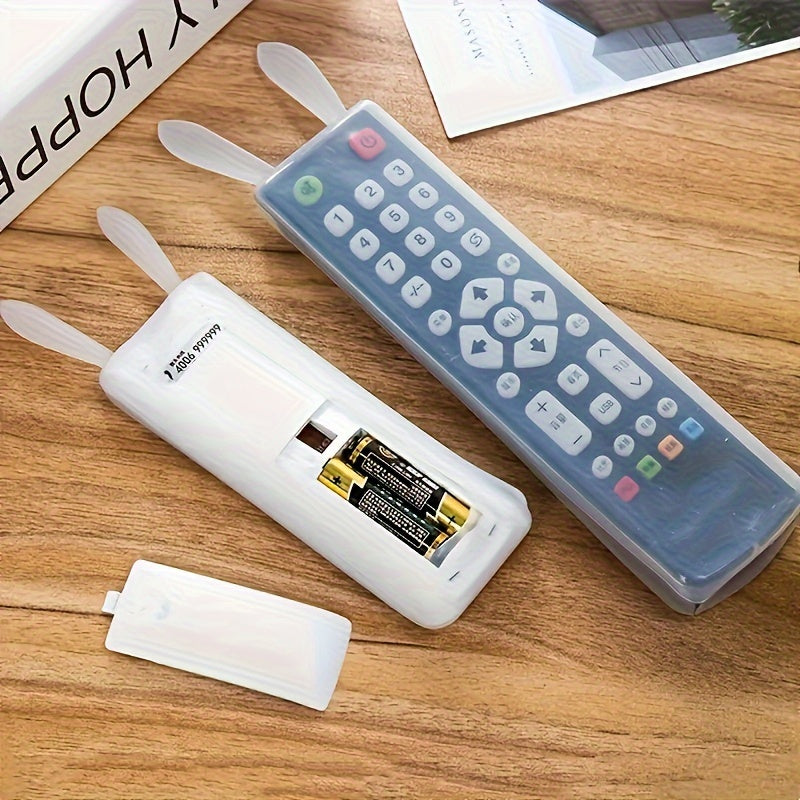 Night Luminous Silicone Remote Control Cover with Holder for Easy Visibility