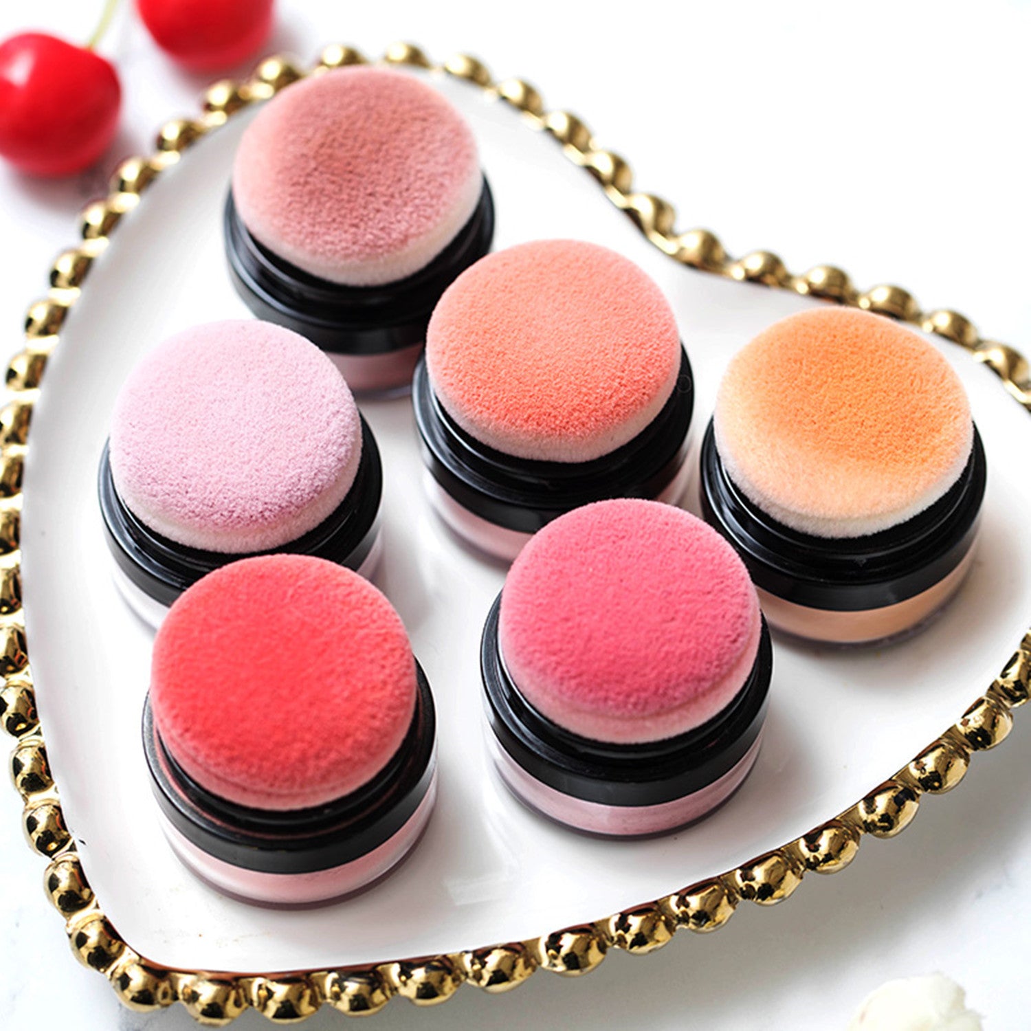Soft Face Blusher Powder Cheek Rouge for Nourishing Nude Makeup