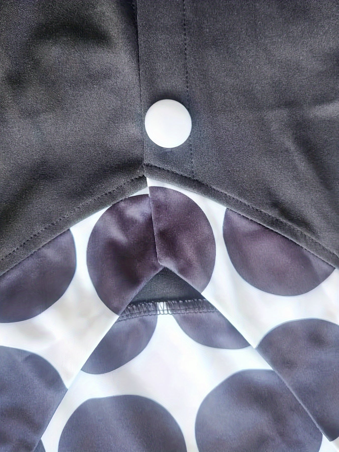 Women's Polka Dot Midi Dress with V-Neck Stretch Fabric for Spring and Summer