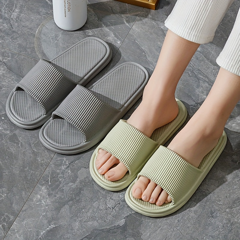 Women's Non-Slip Solid Color EVA Indoor Outdoor House Slippers