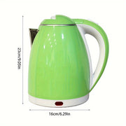 Electric Kettle 1.8L Light Blue Stainless Steel Fast Boiling Large Capacity