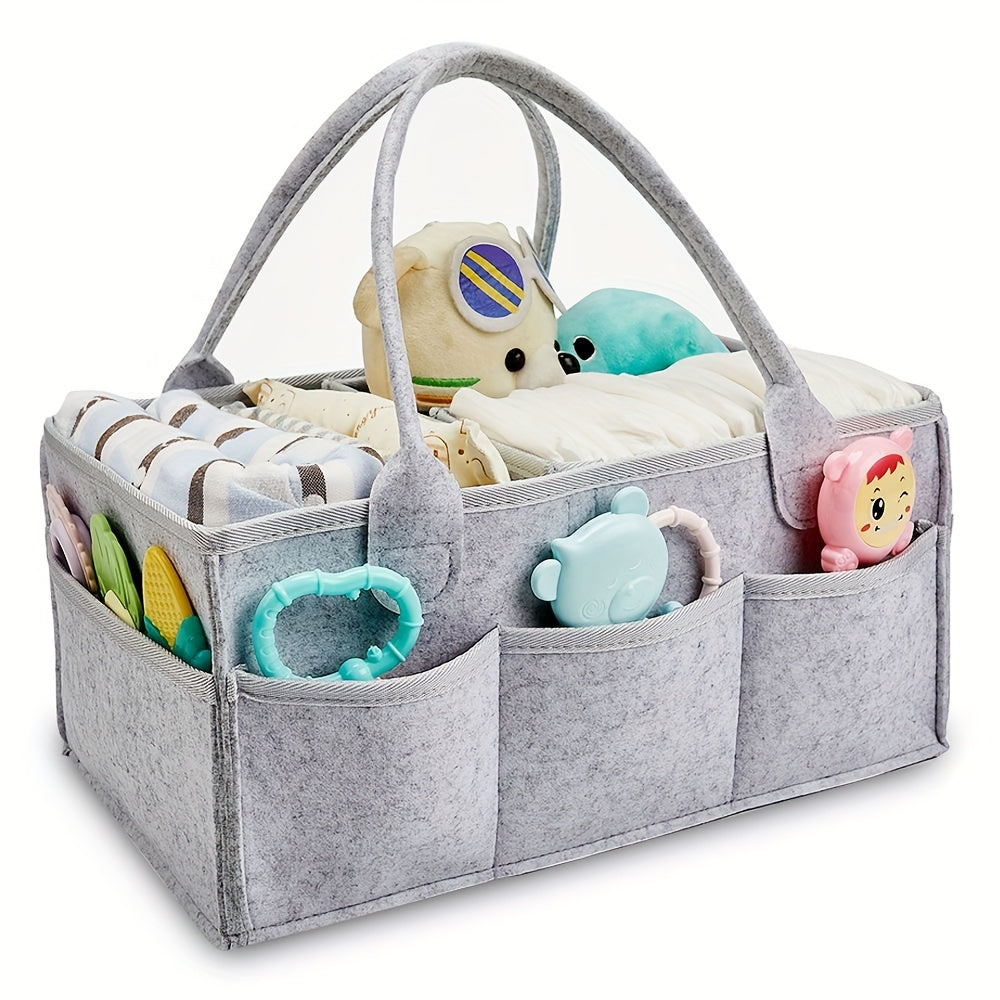 Portable Diaper and Toy Organizer for Car Essentials Polyester Rectangle