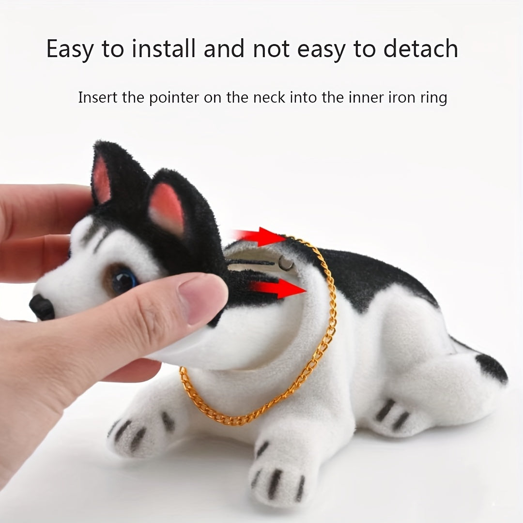 Dog Car Dashboard Decor Resin Pet Figurine Creative Vehicle Accessory