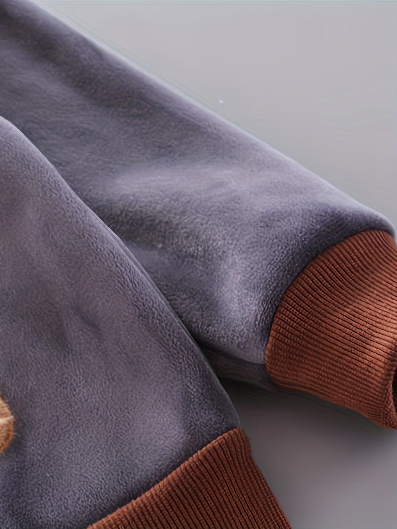 Boys Winter Outdoor Set 3-Piece Fur-Face Bear Pattern Polyester Fall Winter Casual