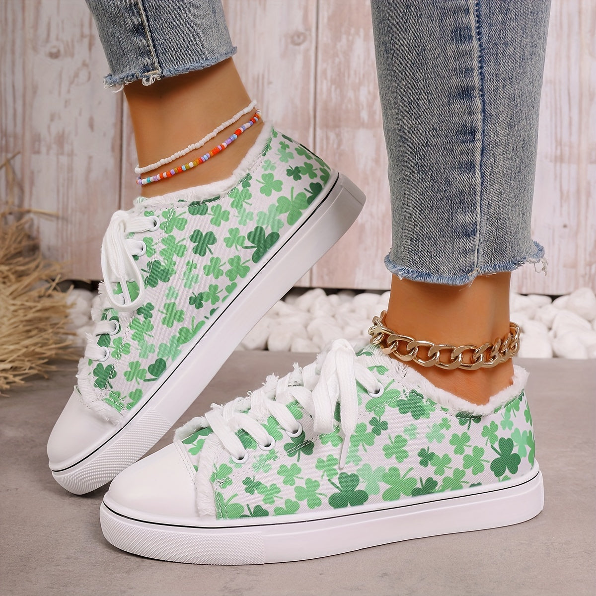 Women's Casual Sneakers Leather Comfortable Walking Shoes