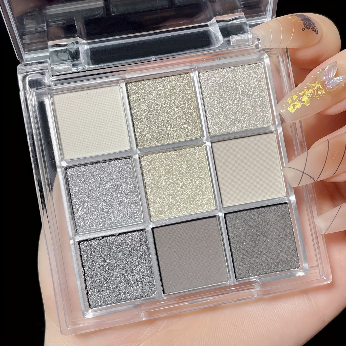 Женская палетка для smoky eye, 9 цветов, водостойкая, матовая, стойкая