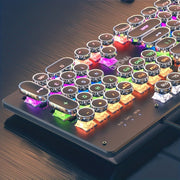 Mechanical Keyboard 104 Keys Green Axis Backlit Wired USB for Office and Gaming