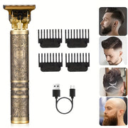 Электрический триммер и машинка для стрижки волос для мужчин, аккумуляторный, беспроводной, профессиональный уход