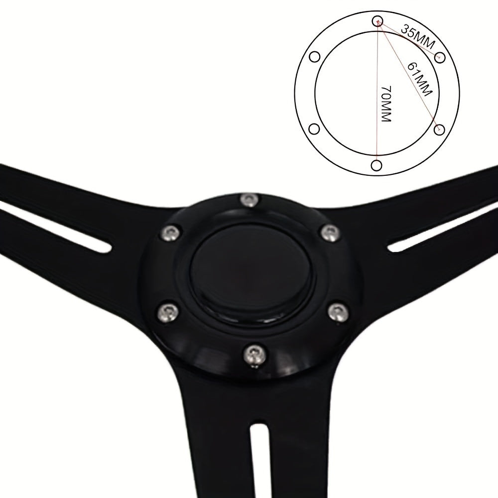 Volante de carreras Performance Deep Dish de 350mm para vehículos deportivos JDM