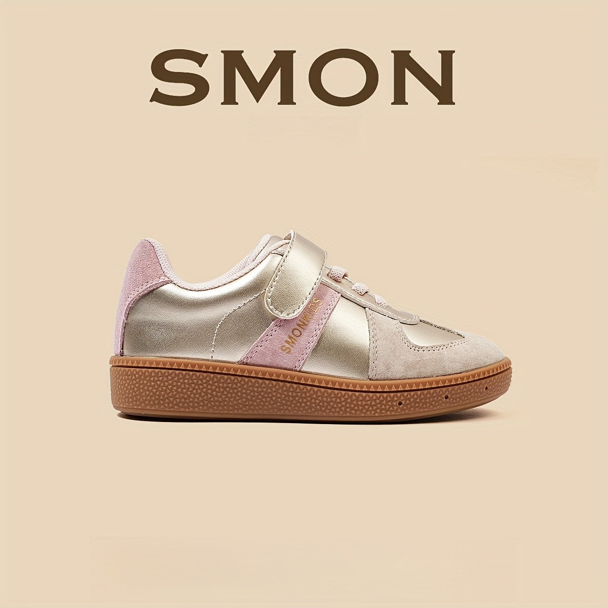 Кроссовки для молодежи SMON - прочная резиновая подошва, удобный дышащий интерьер, повседневный спорт, застежка на липучке, несколько размеров, для детей до 14 лет.