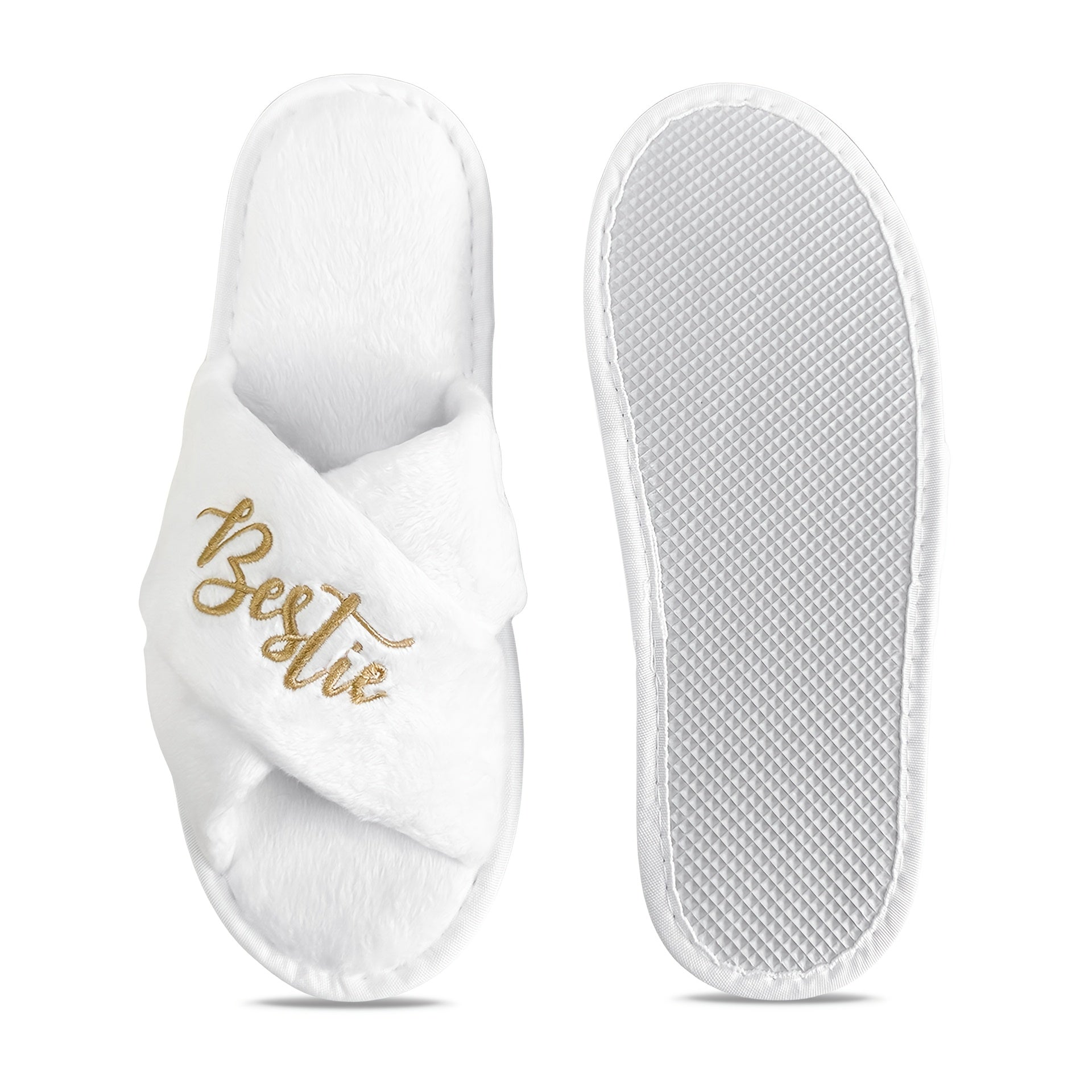 Women Open-Toe Cross Strap Slippers Comfortable Soft Sole Wedding Party Shoes