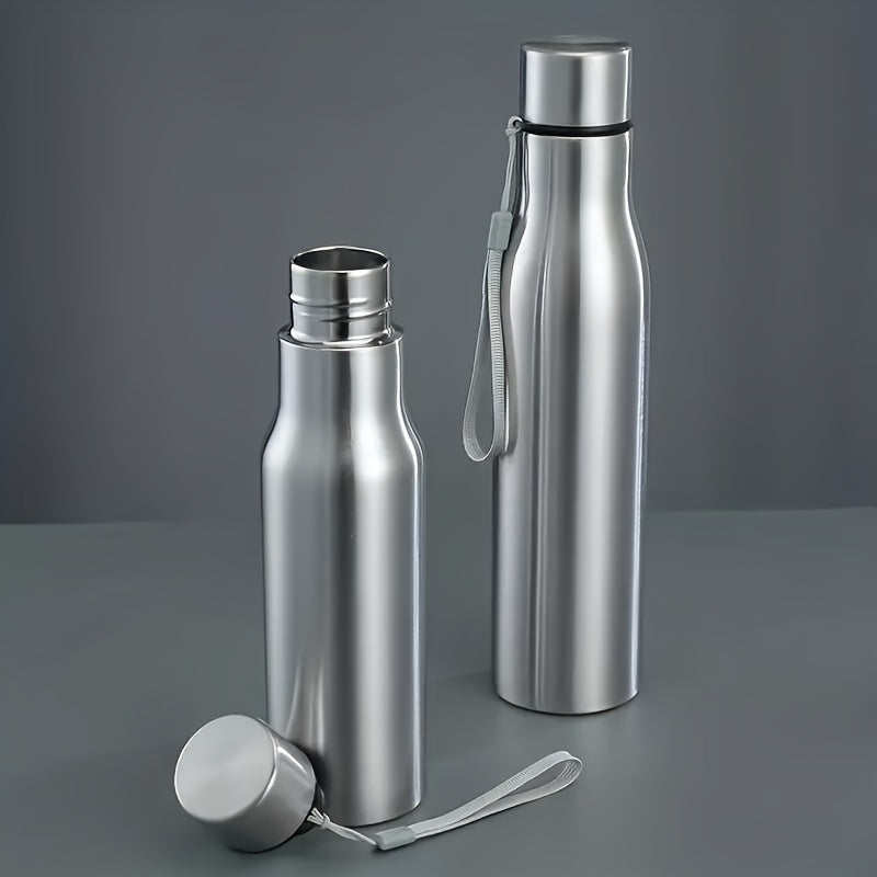 Stainless Steel Water Bottle 750ml 1000ml Lightweight PVC-Free for Travel and Fitness