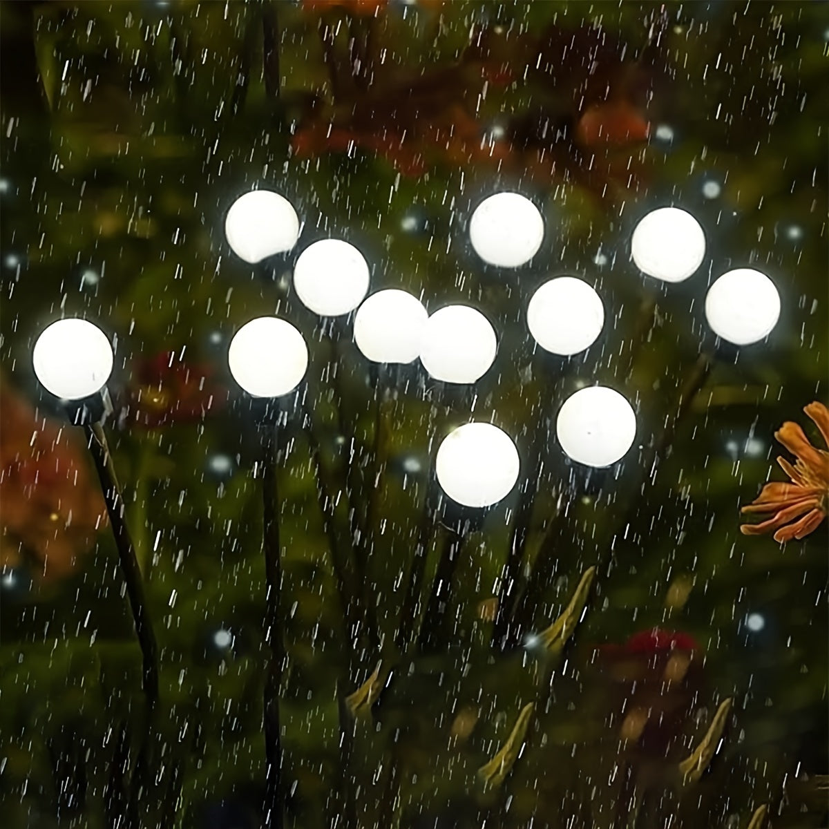 12LED Solar Firefly Garden Light Outdoor Landscape Lawn Decoration IP65