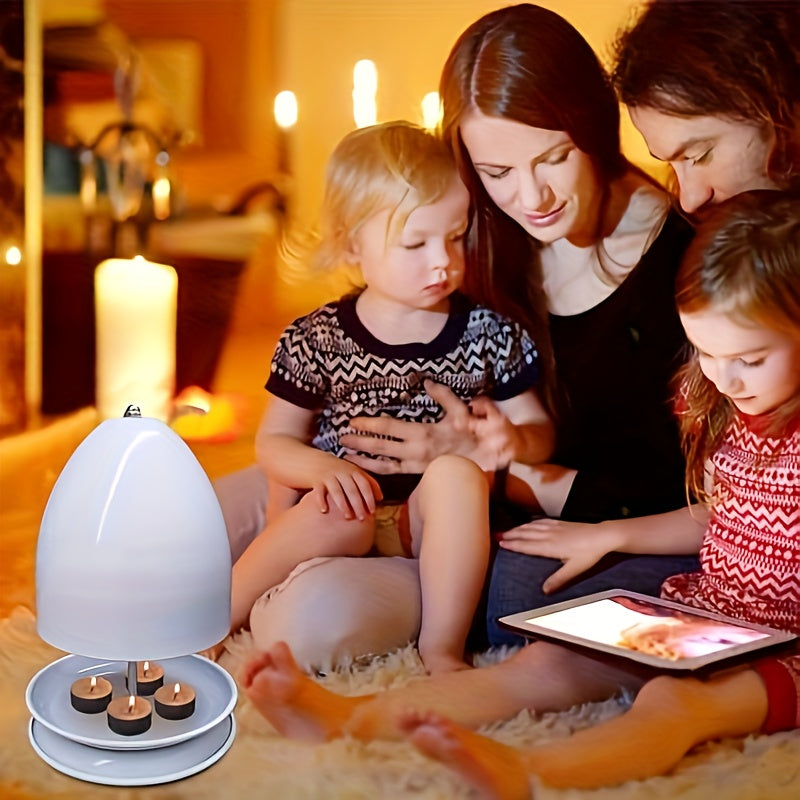 Портативный металлический нагреватель для свечей для использования на улице, без батареи, теплое сияние, кемпинг