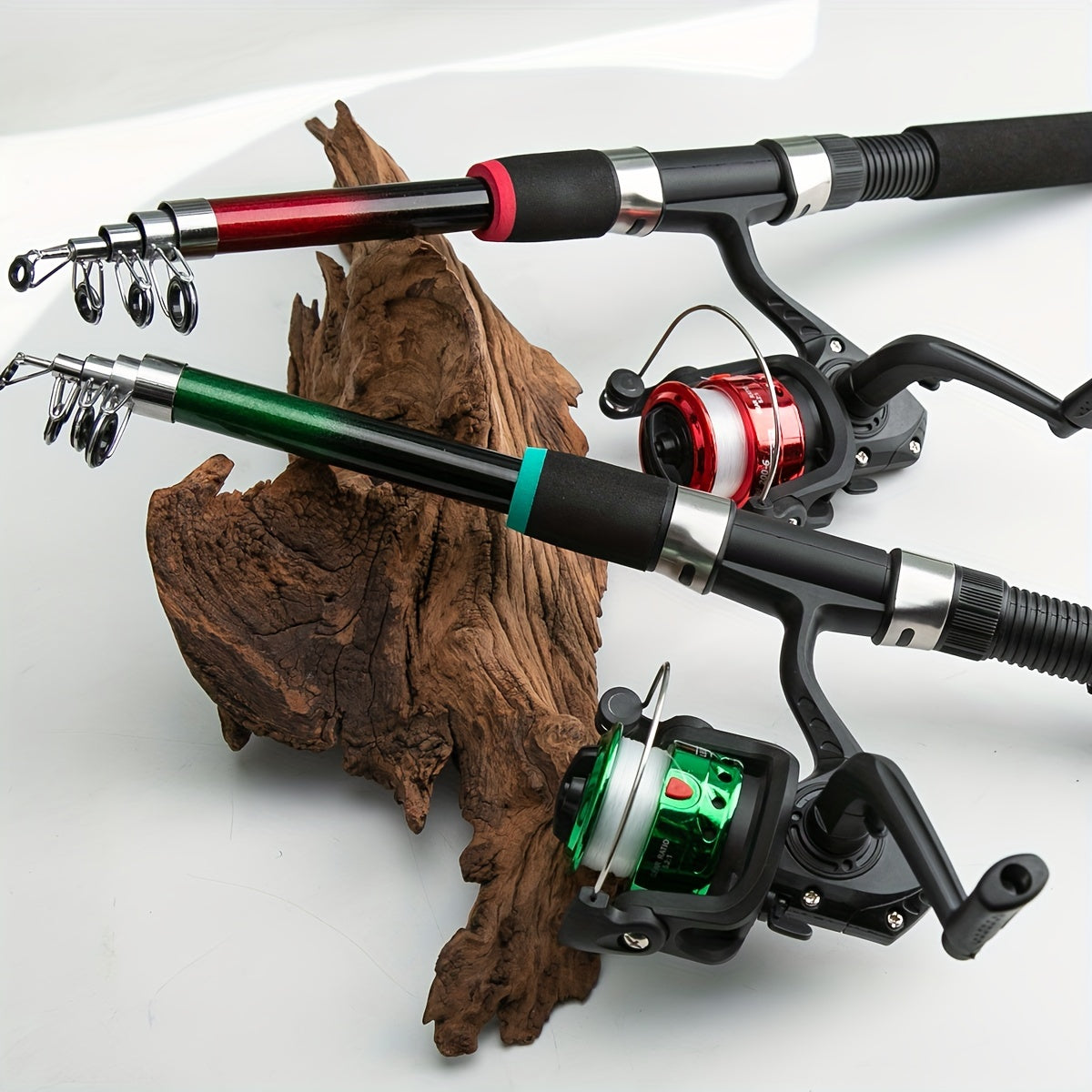 Telescopic Fishing Rod Set with Feeder and Reel for Travel Durable FRP Carp Spinning