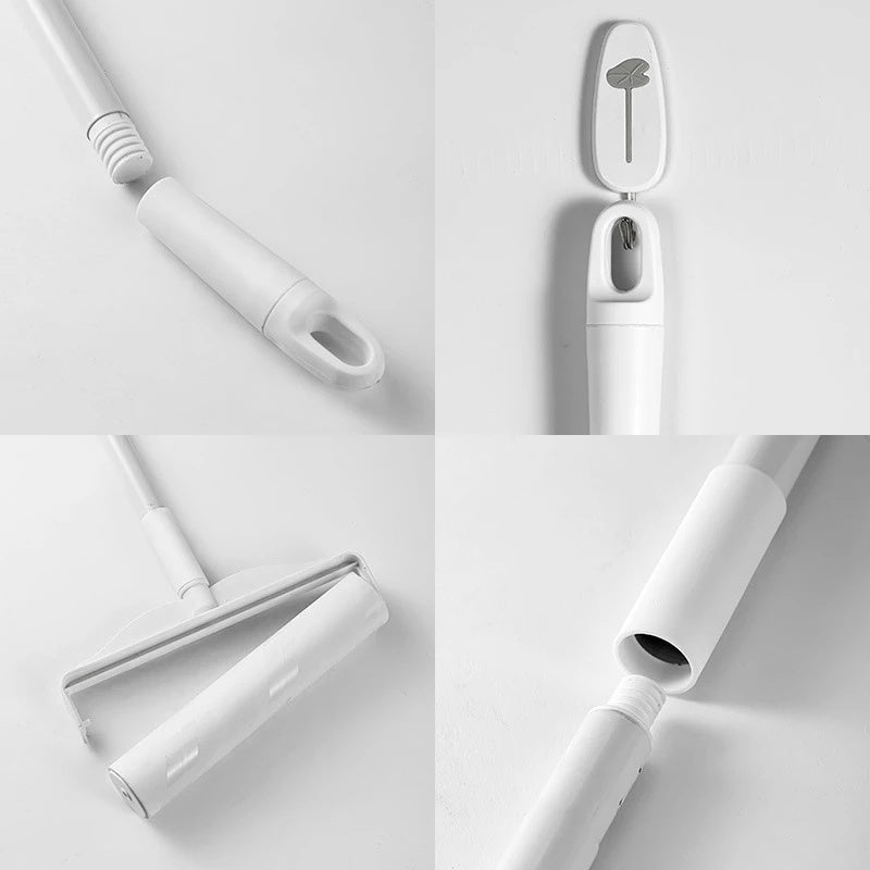 Ergonomik foydalanish uchun mo'ljallangan uzun tutqichli uy hayvonlari sochlarini olib tashlash rolik, oson tozalash uchun yirtiladigan yopishqoq varaqalar bilan. Quvvat talab qilmasdan, divanlar va gilamlar ustidan changni olib tashlash uchun mukammal.