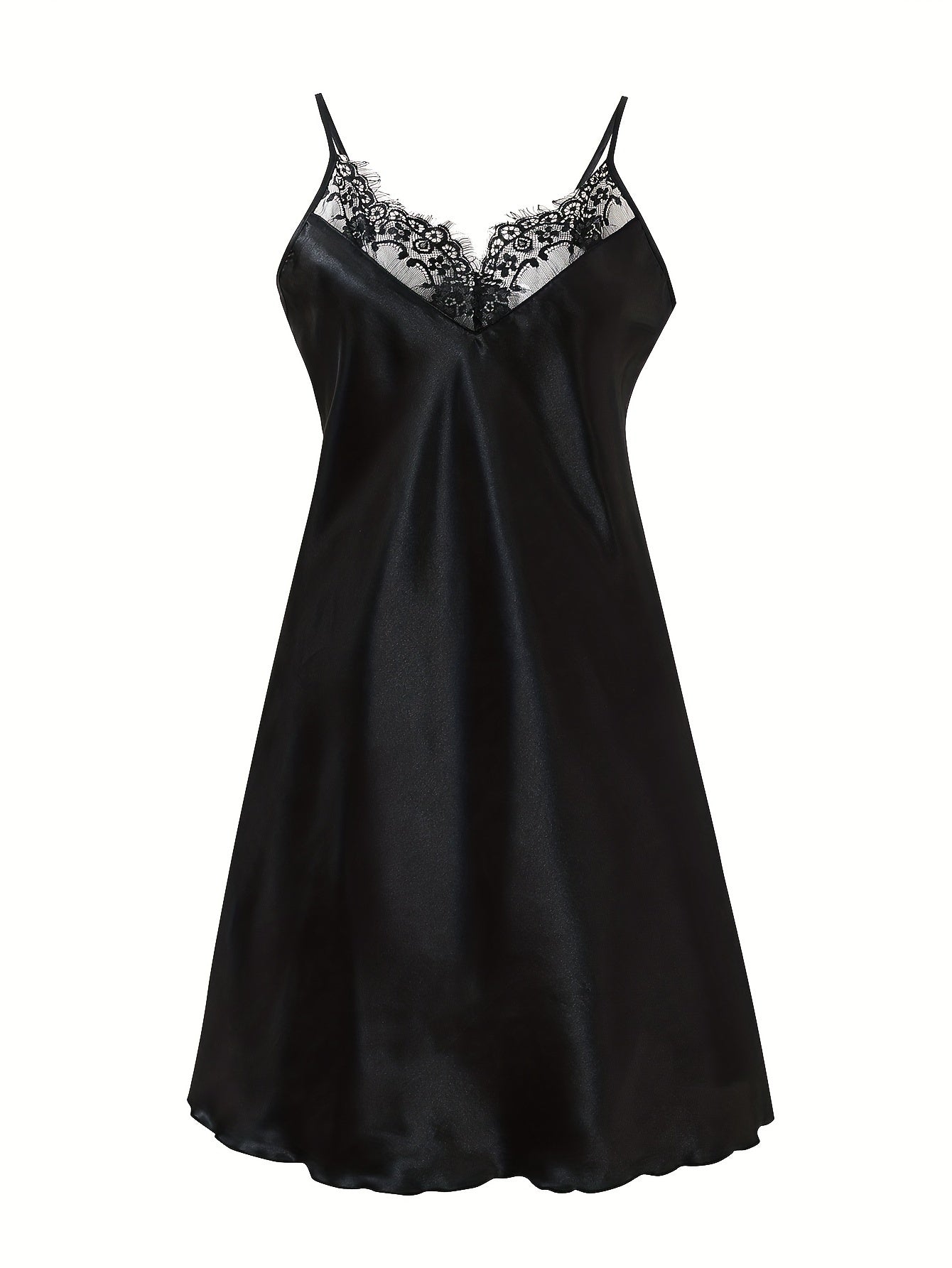 Women's Floral Lace Cami Dress Satin Slip Lingerie