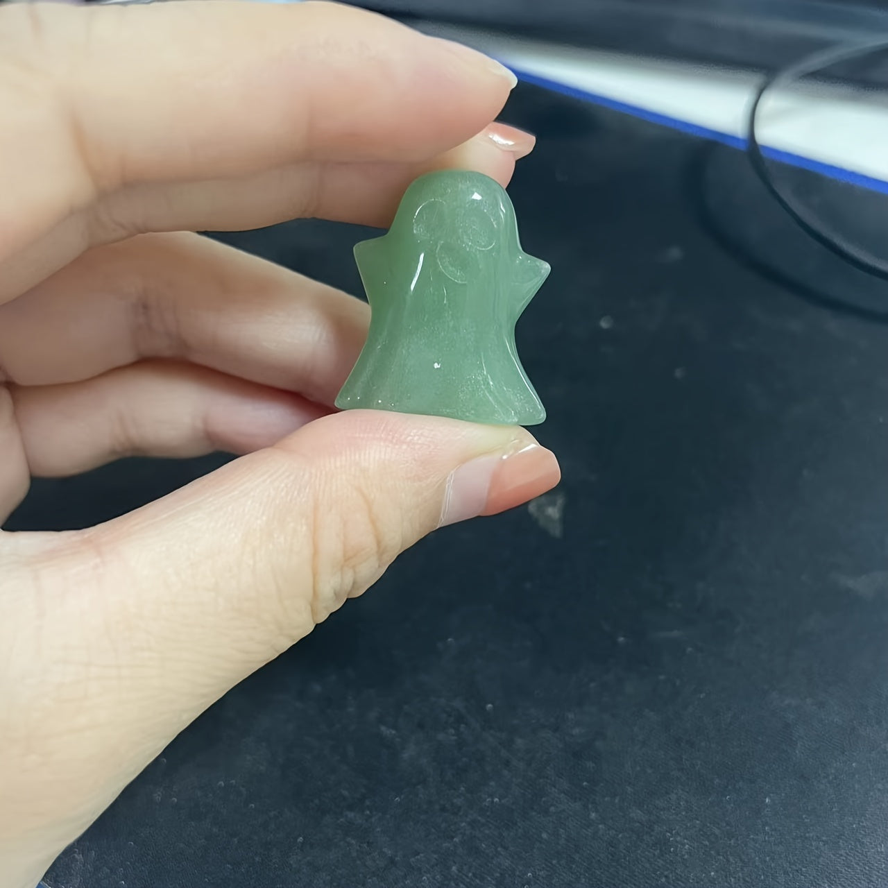 10 dona Tabiiy Kvarts toshlari va Xuddi O'liklar Haykali uchun Xalloween Uy Dekori