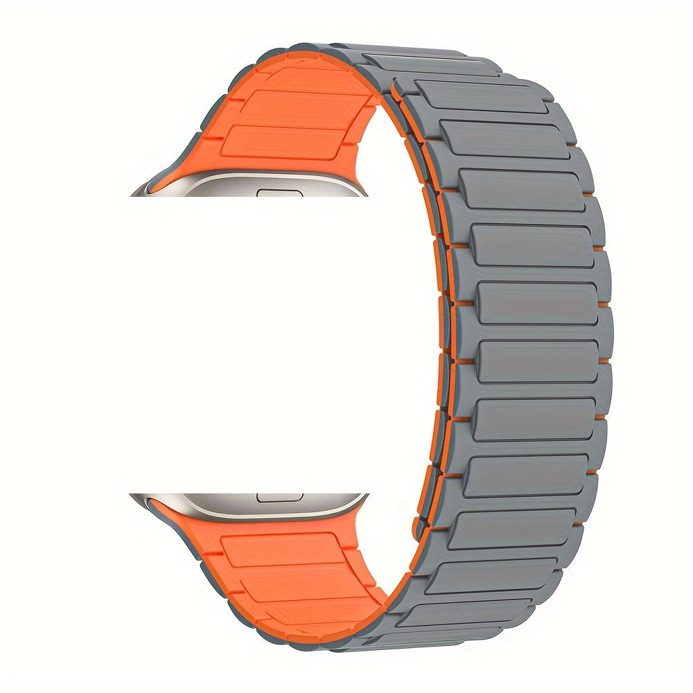 Магнитный силиконовый браслет для IWatch Series 9-3, 44мм-38мм