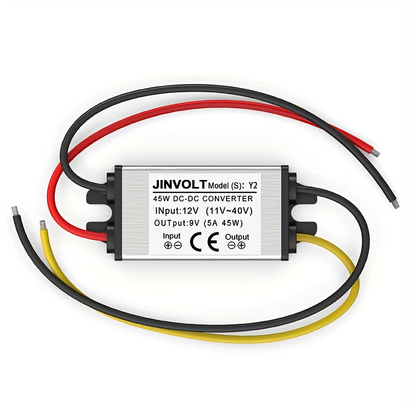 12V to 9V DC-DC Buck Converter 1A-5A Wide Input Industrial Outdoor Power Supply