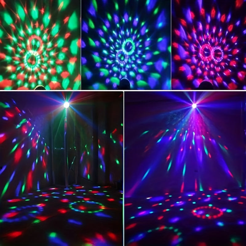 Crystal Magic Sphere Disco Ball Light Projector USB Indoor Outdoor Strobe Party Wedding Birthday